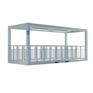 Terrasse modulaire couverte 20 pieds